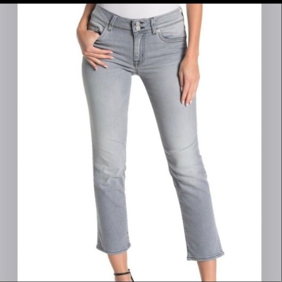 Hudson Jeans Jeans Hudson New Gray Ginny Crop Straight Jeans 29